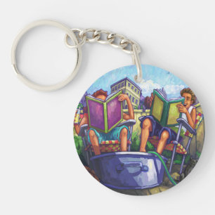 Summertime Reading Key Ring