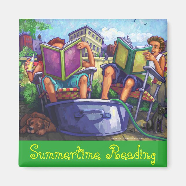 Summertime Reading Magnet (Front)