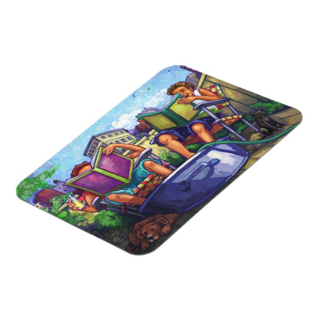 Summertime Reading Magnet (Left Side)