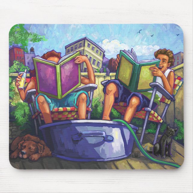 Summertime Reading Mouse Pad (Front)