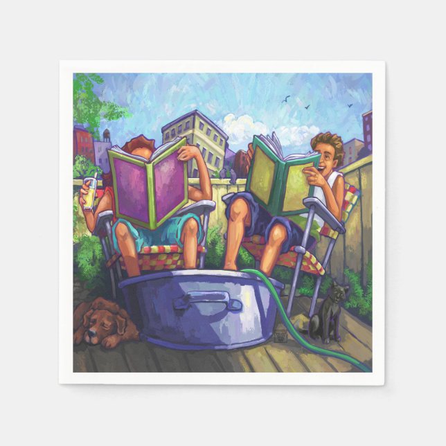 Summertime Reading Napkin (Front)