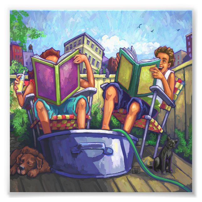 Summertime Reading Photo Print (Front)