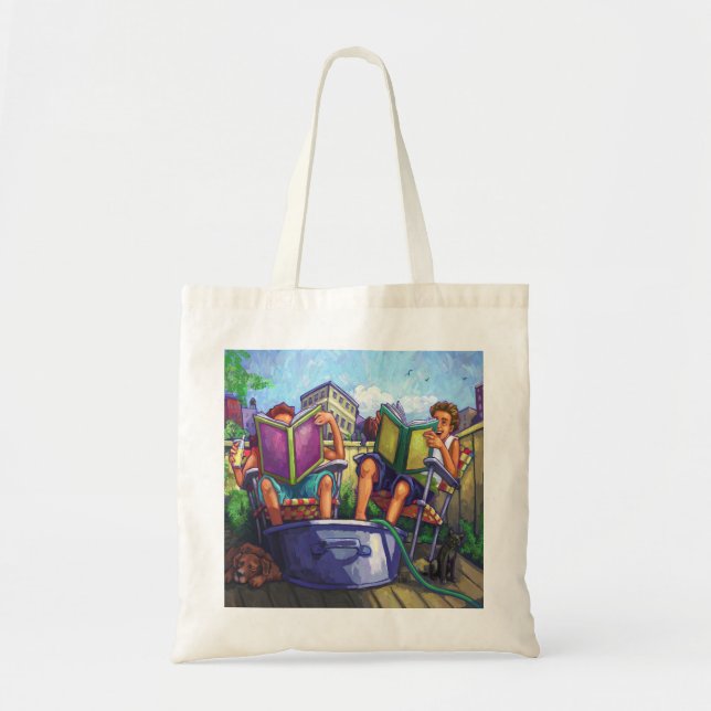 Summertime Reading Tote Bag (Front)