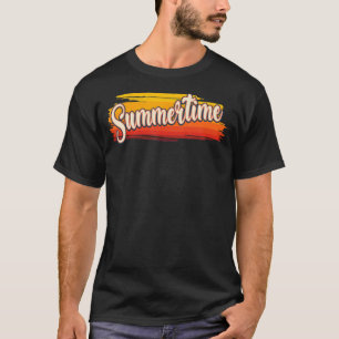 Summertime  Seasonal Grunge Style Retro T-Shirt