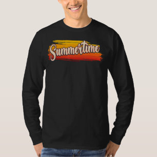 Summertime Seasonal Grunge Style Retro T-Shirt