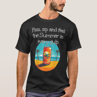 Summertime Soda at summery Days under Palm Trees T-Shirt