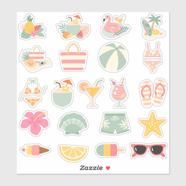 Summertime Splendour- Beach and Summer Inspired (Sheet)