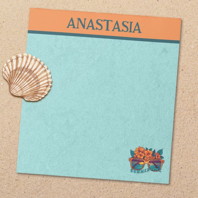 Summertime Sunglasses Notepad (Summertime Sunglasses Notepad)