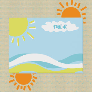 Summertime Sunshine Fun Personalised Post-it Notes