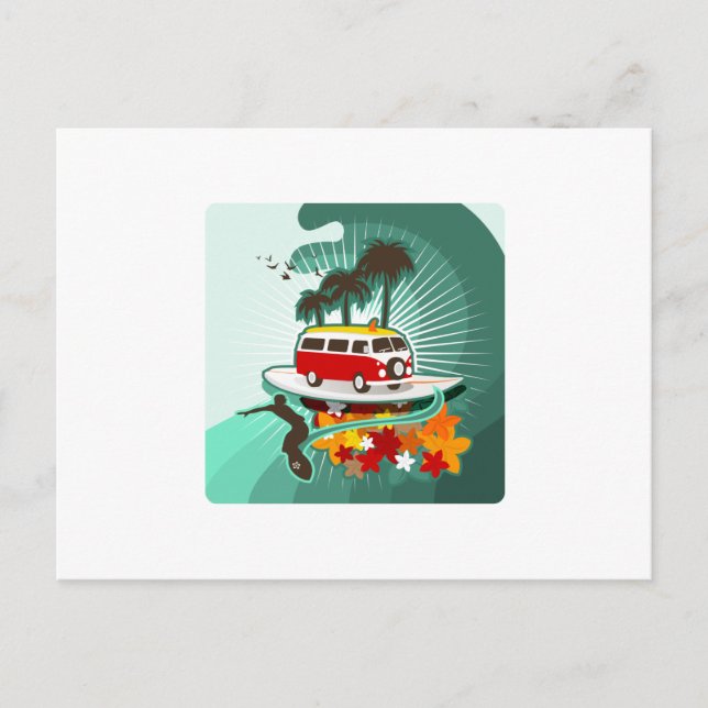 Summertime Surfing! Postcard (Front)