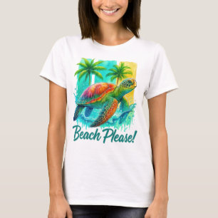 SUMMERTIME TURTLE IN THE OCEAN T-Shirt