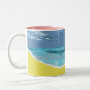 Summertime Two-Tone Coffee Mug