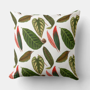 Summertime Vintage Floral Pattern Throw Pillow