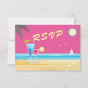 Summertime Wedding RSVP Card
