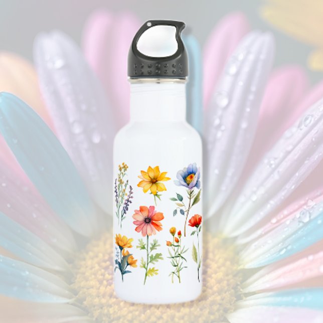Summertime Wildflowers 532 Ml Water Bottle (Creator Uploaded)