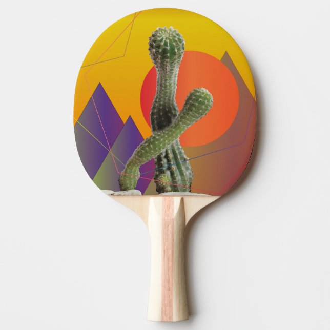 Summertine  Ping Pong Paddle, Red Rubber Back Paddle (Front)
