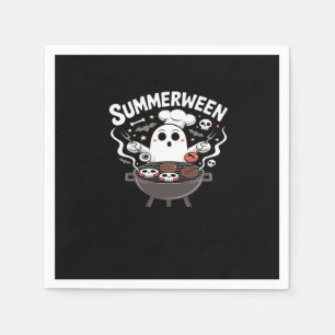 Summerween BBQ Funny Napkin