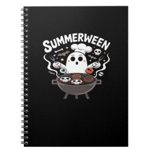 Summerween BBQ Funny Notebook