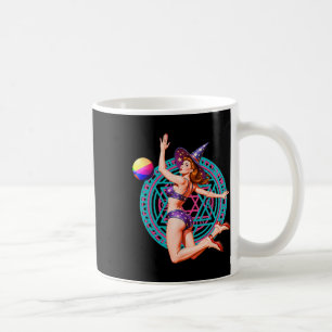 Summerween Beach Ll Pin-up Y Witch Halloween Magic Coffee Mug