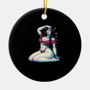 Summerween Classic Chill Meme Ceramic Ornament