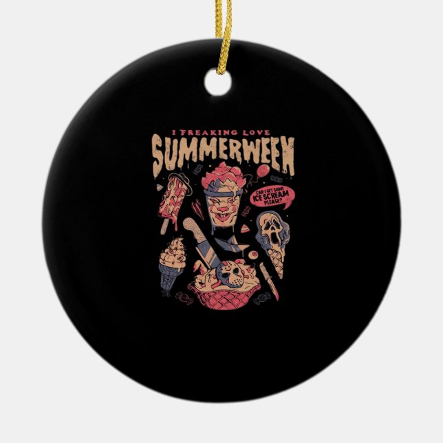 Summerween Classic Meme Ceramic Ornament (Front)
