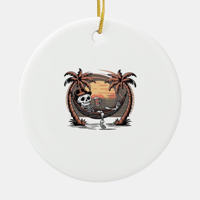 Summerween Classic Meme in 2025 Ceramic Ornament (Front)