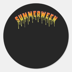 Summerween Classic Round Sticker