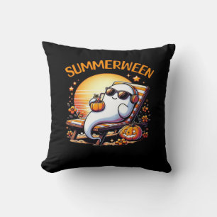 Summerween Cute Spooky Summer Cushion