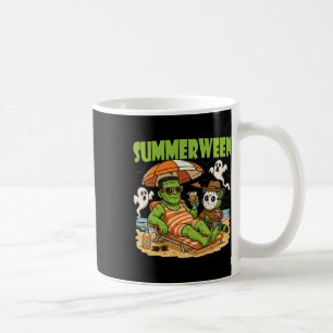 Summerween Funny Horror Characters Halloween On Th Coffee Mug