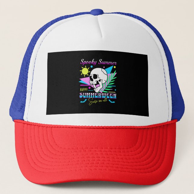 Summerween Funny Trucker Hat (Front)