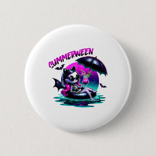 Summerween Ghost Summer Halloween Vibes Girls Wome 6 Cm Round Badge