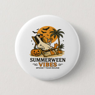 Summerween Goose Spooky Summer Summerween Party Ha 6 Cm Round Badge