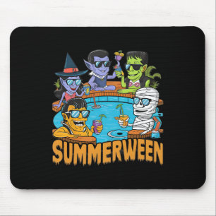 Summerween Halloween Spooky Monster For Men Women  Mouse Pad