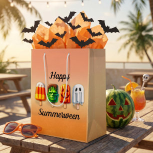 Summerween Halloween Summer Party Medium Gift Bag