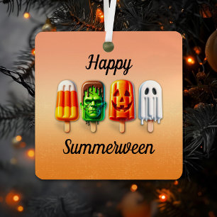 Summerween Halloween Summer Party Metal Tree Decoration