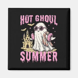Summerween Hot Ghoul Summer Funny Cute Ghost Pool Magnet