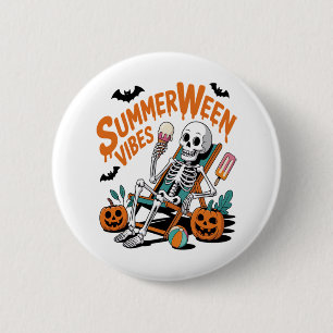 Summerween Ice Cream Summer Vacation Halloween 6 Cm Round Badge