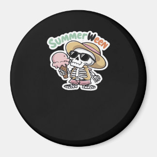 Summerween IceCream Skeleton Classic Viral Magnet