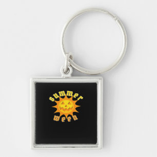 Summerween Jack O Lantern Sunshine Oversized Key Ring
