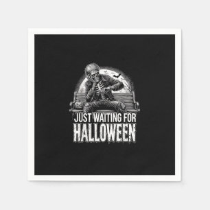 Summerween Just Waiting For Halloween Halloween Su Napkin