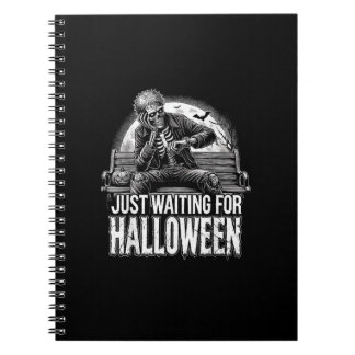 Summerween Just Waiting For Halloween Halloween Su Notebook