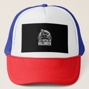 Summerween Just Waiting For Halloween Halloween Su Trucker Hat