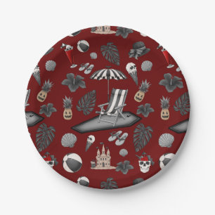 Summerween  paper plate