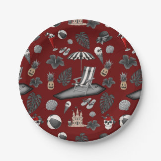 Summerween  paper plate