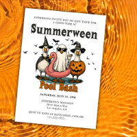 Summerween Pool Bash Party Summer Halloween