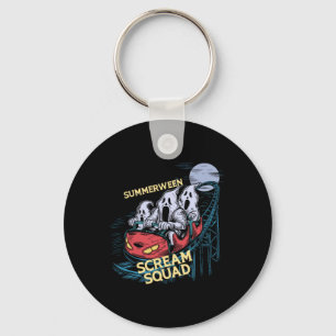 Summerween Scream Squad Rollercoaster Halloween Key Ring