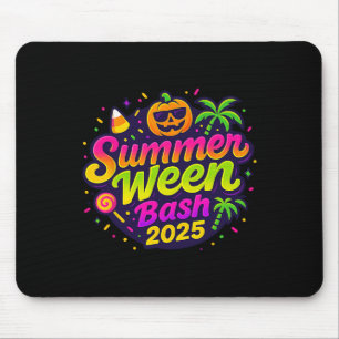 Summerween Sh 2025 Skeleton Beach Party Halloween Mouse Pad