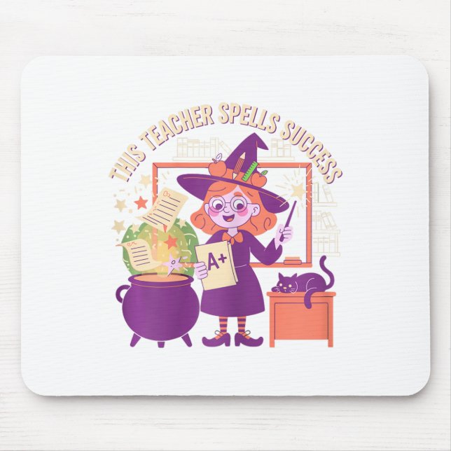 Summerween Skeleton Beach Party Halloween Vibes  Mouse Pad (Front)