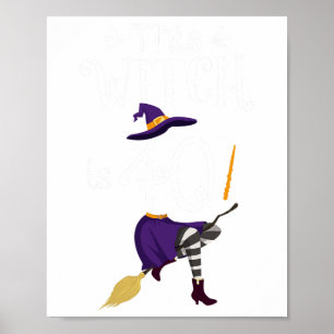 Summerween Skeleton Flamingo Halloween Summer Girl Poster