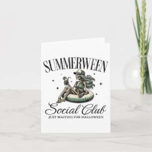Summerween Social Club Halloween In Summer Pool Sk Card